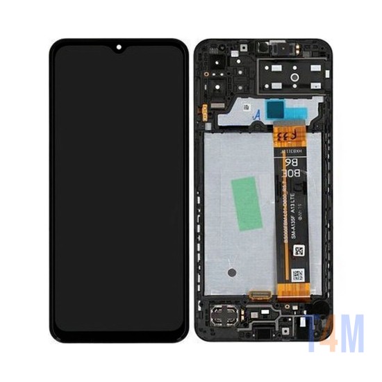 Touch+Display com Frame Samsung Galaxy M13 4G 2022/SM-M135 6,5" Service Pack Preto